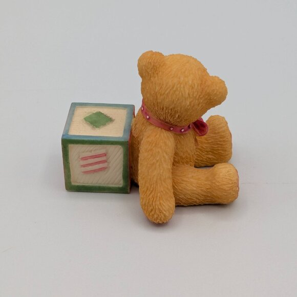 Cherished Teddies Bear with Number 7 Block (302902) 1997 - Picture 5 of 10